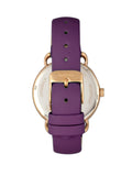 Bertha Gwen Leather-Band Watch w/Day/Date - Purple BTHBR8305