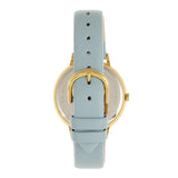 Bertha Delilah Leather-Band Watch - Gold/Light Blue BTHBR8604