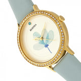 Bertha Delilah Leather-Band Watch - Gold/Light Blue BTHBR8604