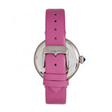 Bertha Rosie Leather-Band Watch - Silver/Pink BTHBR8802