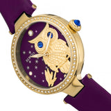 Bertha Rosie Leather-Band Watch - Gold/Purple BTHBR8804