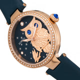Bertha Rosie Leather-Band Watch - Rose Gold/Navy BTHBR8806