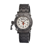 Bull Titanium Longhorn Men's Swiss Bracelet Watch - White BULLH001