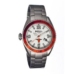 Bull Titanium Hereford Men's Swiss Bracelet Watch - White