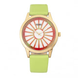 Crayo Electric Leatherette Strap Watch - Light Green CRACR5003