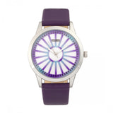 Crayo Electric Leatherette Strap Watch - Purple CRACR5006