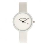 Crayo Blade Leatherette Strap Watch - White CRACR5401