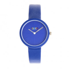 Crayo Blade Leatherette Strap Watch - Blue CRACR5404