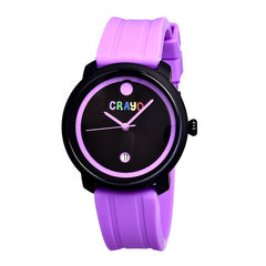 Crayo Fresh Unisex Watch w/Date - Fuchsia CRACR0307