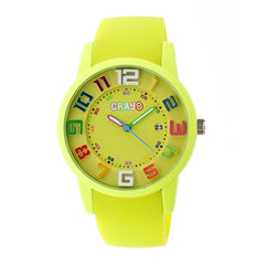 Crayo Festival Unisex Watch w/ Date - Yellow CRACR2002