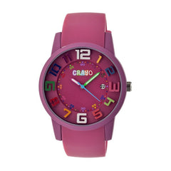 Crayo Festival Unisex Watch w/ Date - Fuchsia CRACR2005