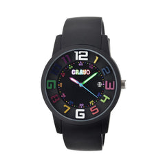 Crayo Festival Unisex Watch w/ Date - Black CRACR2006