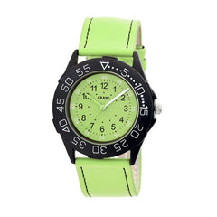 Crayo Fun Leather-Band Unisex Watch - Lime CRACR2506