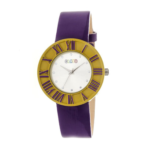 Crayo Prestige Unisex Watch - Yellow/Purple CRACR3104
