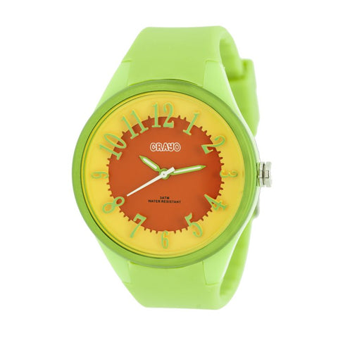 Crayo Burst Ladies Watch - Lime/Orange CRACR3202