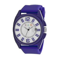 Crayo Sunset Unisex Watch w/Magnified Date - Purple