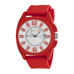 Crayo Sunset Unisex Watch w/Magnified Date - Red CRACR3304