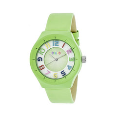 Crayo Atomic Leather-Band Watch - Lime CRACR3504