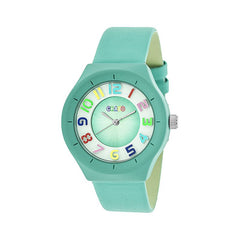 Crayo Atomic Leather-Band Watch - Turquoise CRACR3505