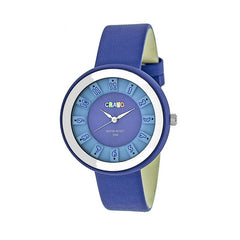 Crayo Celebration Leather-Band Watch - Blue CRACR3406