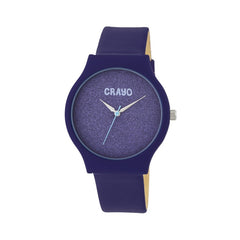 Crayo Glitter Strap Watch - Purple CRACR4507