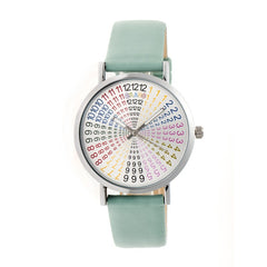 Crayo Fortune Strap Watch - Silver/Seafoam CRACR4303