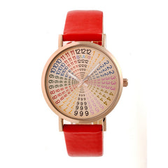 Crayo Fortune Strap Watch - Rose Gold/Red CRACR4305