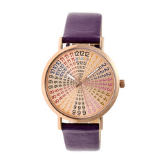 Crayo Fortune Strap Watch - Rose Gold/Plum CRACR4306