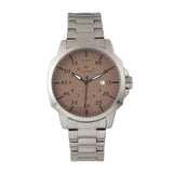Elevon Hughes Bracelet Watch w/ Date - Silver/Tan ELE100-4