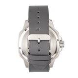 Elevon Hughes Leather-Band Watch w/ Date - Silver/Grey ELE101-7