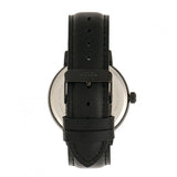 Elevon Vin Leather-Band Watch w/Date Display - Black ELE111-5