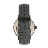 Elevon Vin Leather-Band Watch w/Date Display - Black/Grey ELE111-6