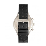 Elevon Antoine Chronograph Leather-Band Watch w/Date - Black/Silver ELE113-1