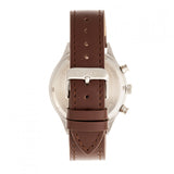 Elevon Antoine Chronograph Leather-Band Watch w/Date - Brown/Silver ELE113-2