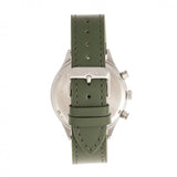 Elevon Antoine Chronograph Leather-Band Watch w/Date - Olive/Pewter ELE113-3