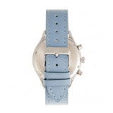 Elevon Antoine Chronograph Leather-Band Watch w/Date - Light Blue/Charcoal ELE113-5