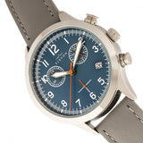 Elevon Antoine Chronograph Leather-Band Watch w/Date - Grey/Blue ELE113-6