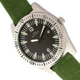 Elevon Jeppesen Pressed Wool Leather-Band Watch w/Date - Green ELE114-5