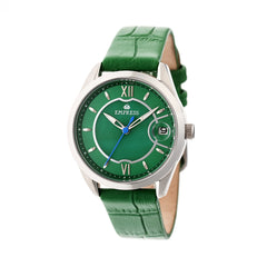 Empress Messalina MOP Leather-Band Watch w/Date - Green EMPEM2402