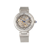 Empress Adelaide Automatic Skeleton Mesh-Bracelet Watch - Silver EMPEM2501