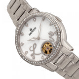 Empress Quinn Semi-Skeleton Dial Bracelet Watch - Silver EMPEM2701