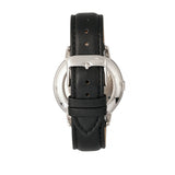 Empress Quinn Semi-Skeleton Dial Leather-Band Watch - Black EMPEM2704
