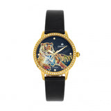 Empress Diana MOP Leather-Band Watch - Black EMPEM3003