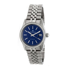 Empress Constance Automatic Bracelet Watch w/Date - Silver/Blue EMPEM1504