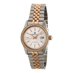 Empress Constance Automatic Bracelet Watch w/Date - Rose Gold/White EMPEM1507