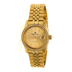 Empress Constance Automatic Bracelet Watch w/Date - Gold