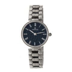 Empress Catherine Automatic Hammered Dial Bracelet Watch - Black