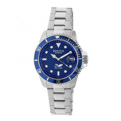 Heritor Automatic Pytheas Bracelet Watch w/Date - Silver/Navy