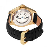 Heritor Automatic Barnes Leather-Band Watch w/Date - Gold/Black HERHR7104
