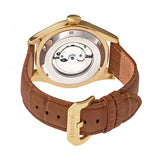 Heritor Automatic Barnes Leather-Band Watch w/Date - Gold/Brown HERHR7105